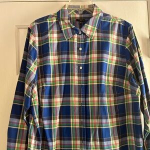 TALBOTS COTTON BUTTON FRONT SHIRT SIZE 2XL